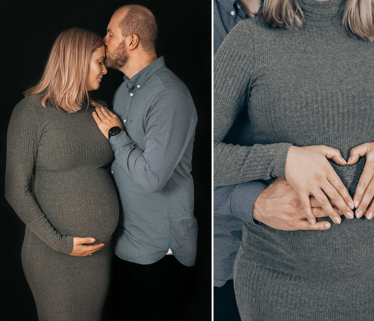 fotograf rodzinny Gdańsk ciążowa sesja zdjęciowa z mężem
